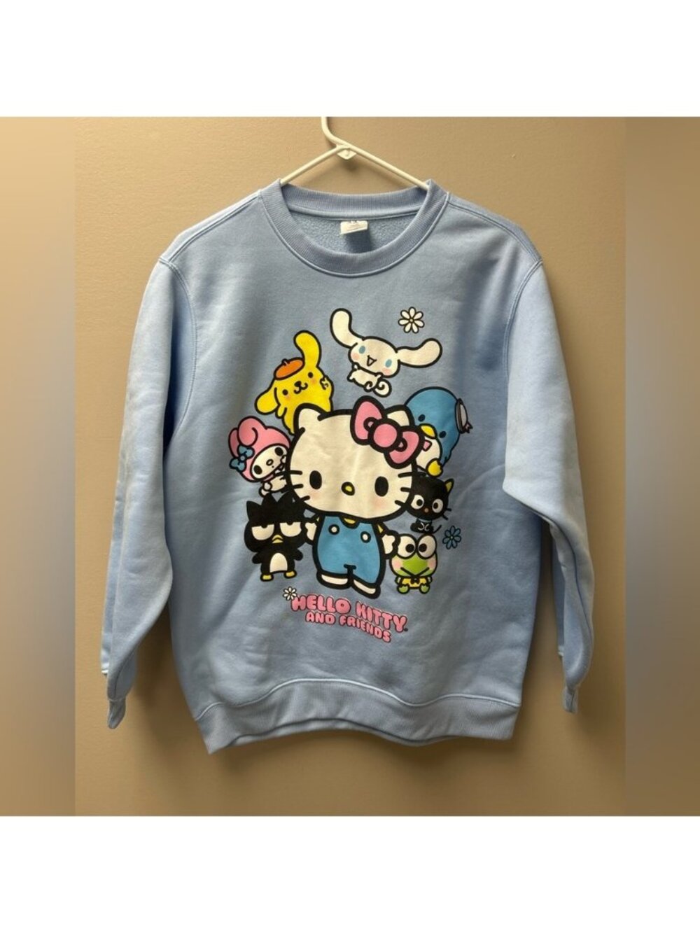 Helloโ Kitty Womenโs Oversized Graphic Crewneck